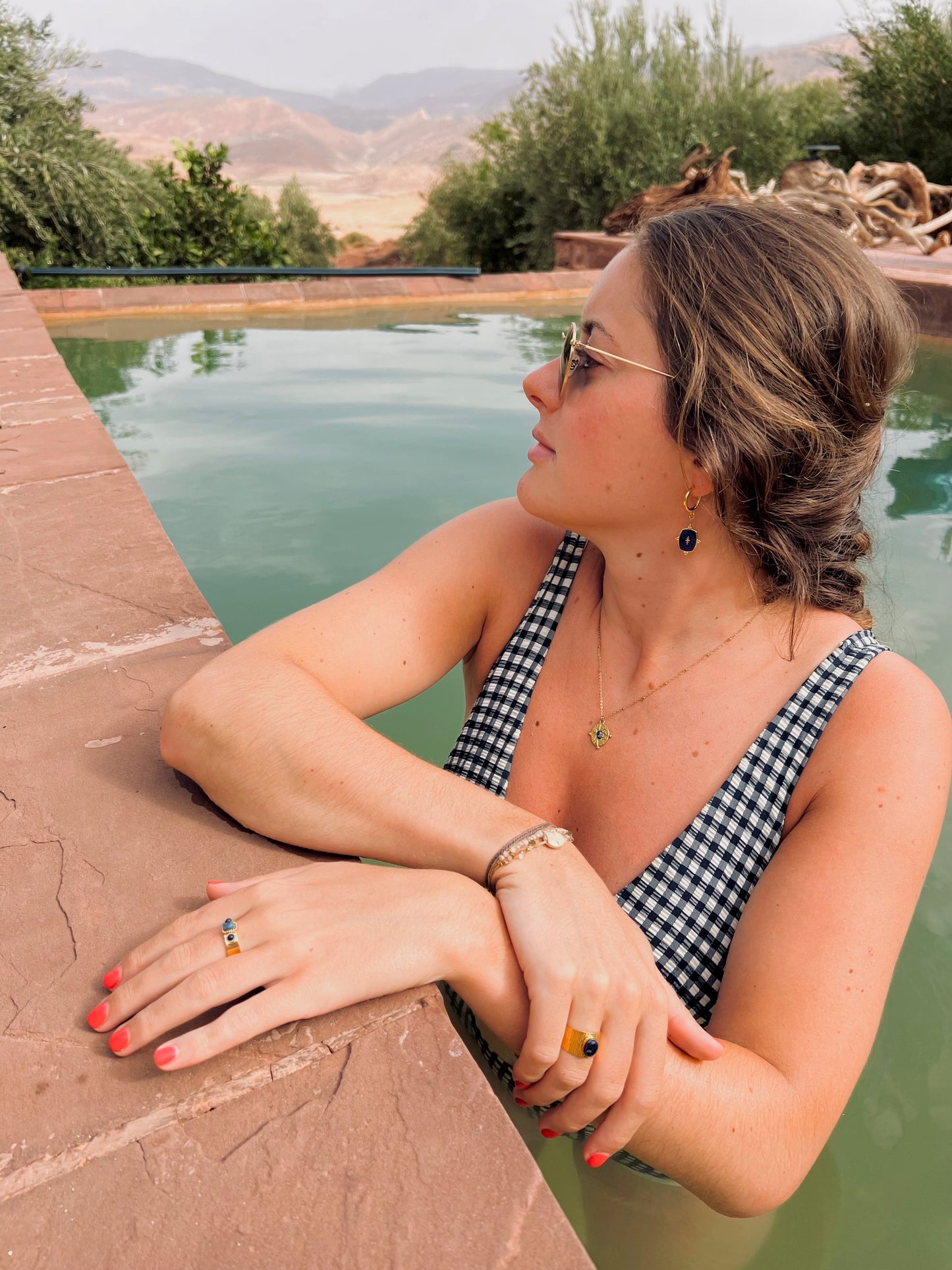 Collier Zoé - bleu